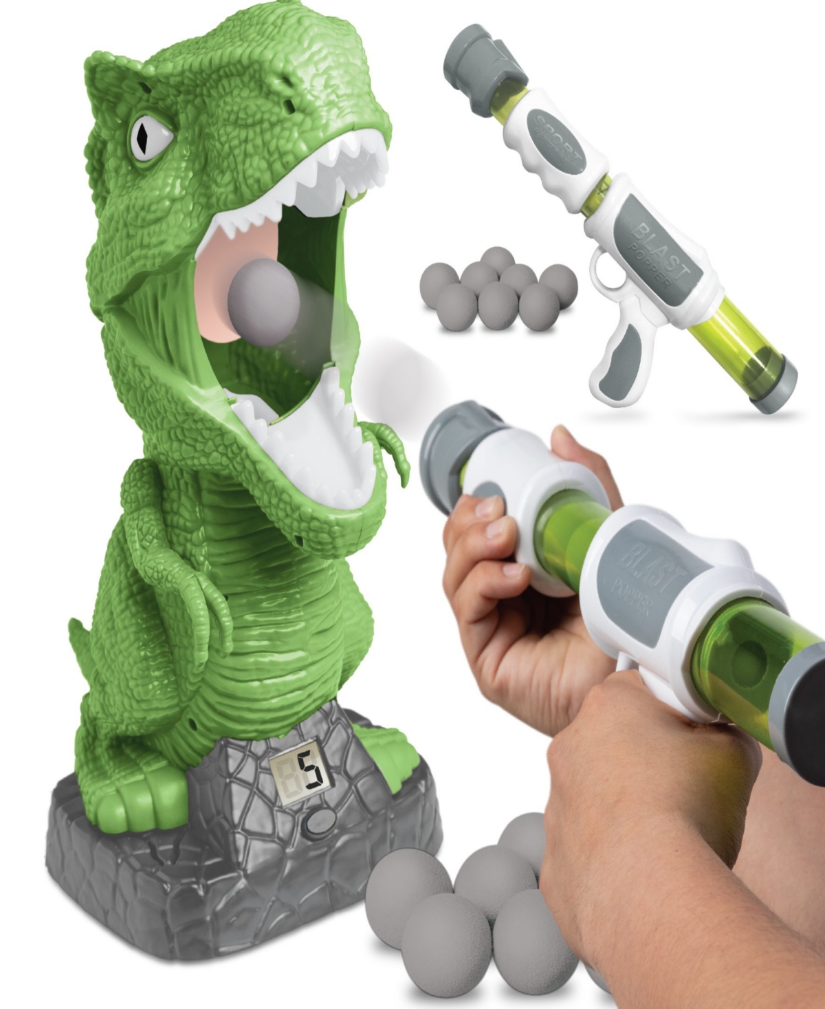 Discovery Game T-rex Feeding With Sound In Green