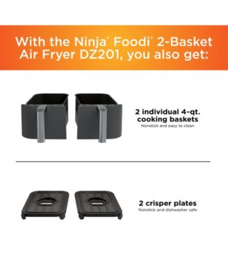 Foodi&reg; DZ201 6-in-1 8 Qt. 2-Basket Air Fryer with DualZone™ Technology