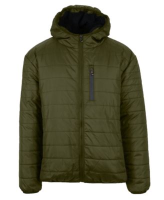 Men's Sherpa Lined Hooded Puffer Jacket