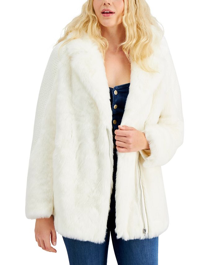Guess women's sales faux fur jackets