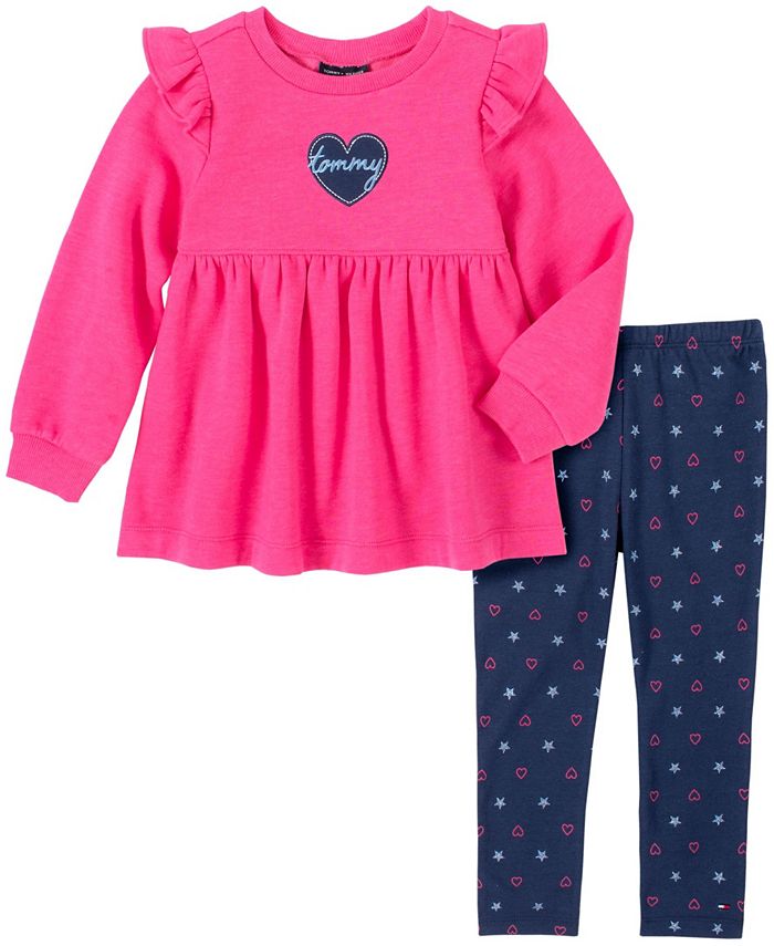Tommy Hilfiger Toddler Girls 2 Piece Tunic and Legging Set - Macy's