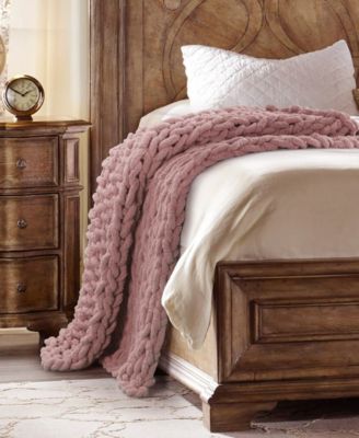 Chenille Knitted Throw, 40" x 50"