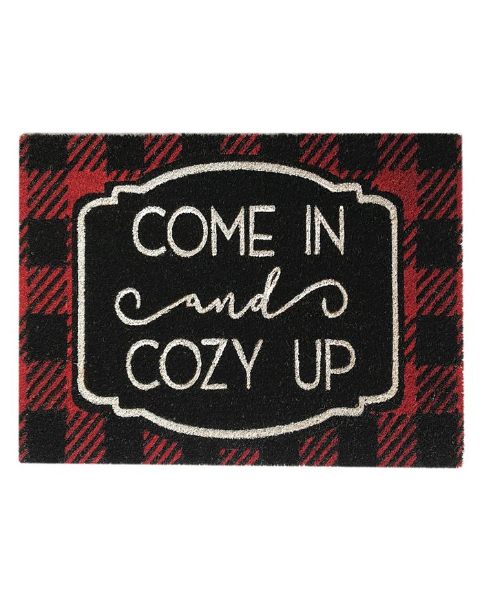 Elrene - Farmhouse Living Come In and Cozy Up Rustic Winter Coir Doormat