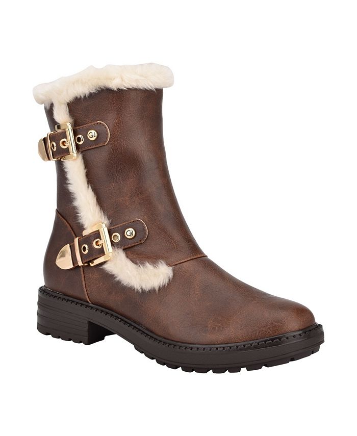 Macys furry boots online
