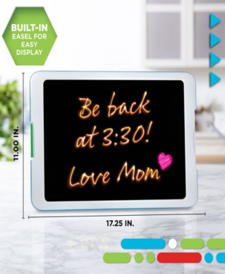 Discovery Neon Glow Drawing Easel w/ 6 Color Marker, Light Modes