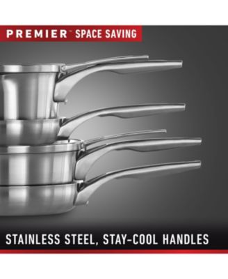 Premier 10-Pc. Space-Saving Stainless Steel Cookware Set