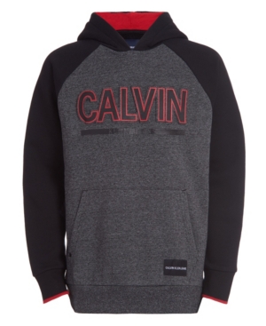 image of Calvin Klein Big Boys Emboss Logo Pullover Hoodie