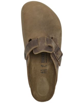 Men's Oiled Leather Boston Clogs from Finish Line