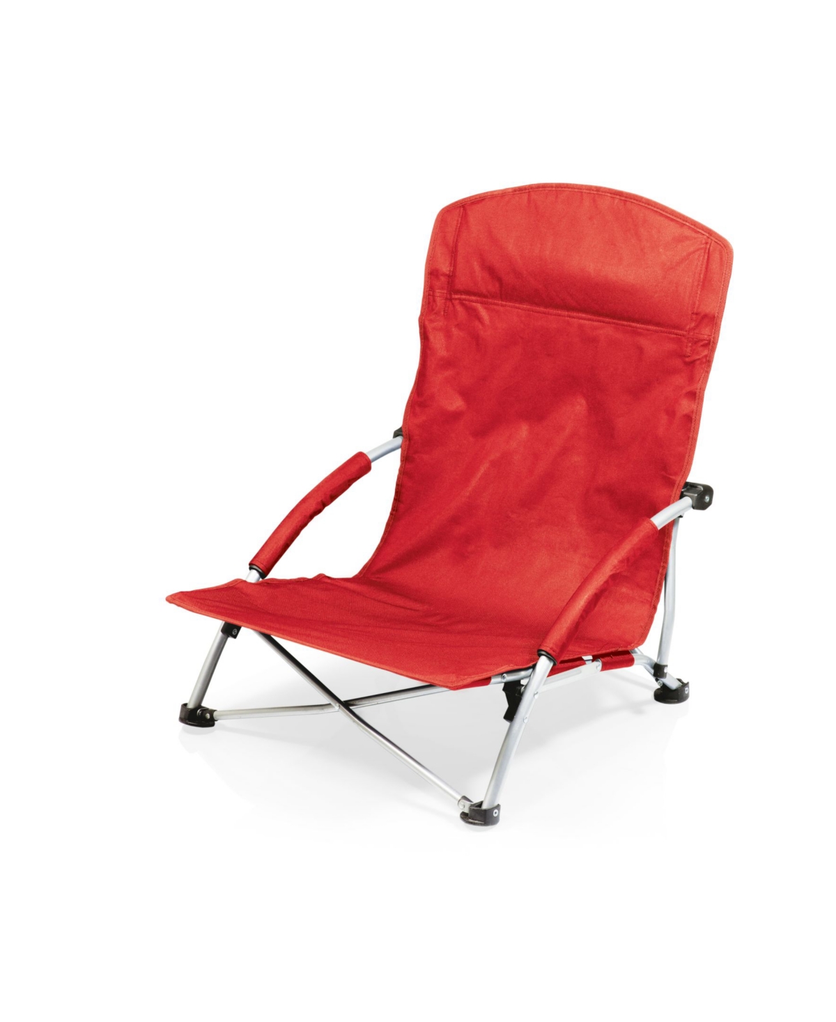 "The Beach Is Where I Belong" Tranquility Portable Beach Chair - Red