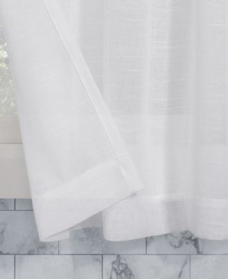Slub Textured Linen Blend Cafe Curtain Pair