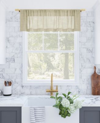 Archaeo Slub Textured Cafe Curtain Valance, 56