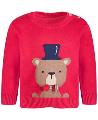 First Impressions - Baby Boys Bear Sweater