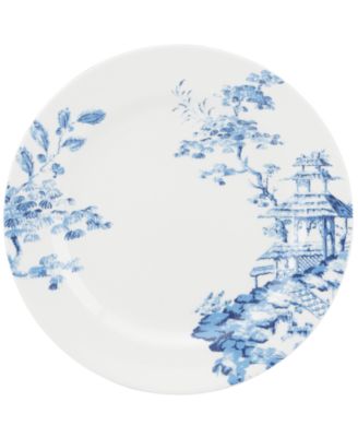Scalamandre - Toile Tale Sky Blue Dinner Plate