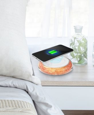 vie oli restful light wireless charging pad with himalayan salt