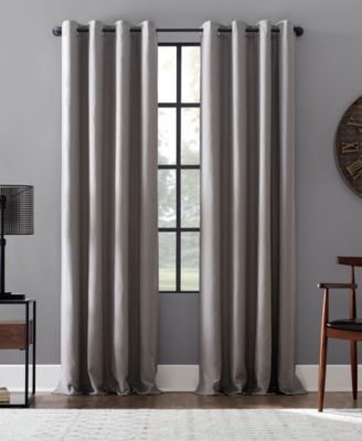 Archaeo Linen Blend Blackout Grommet Top Curtain