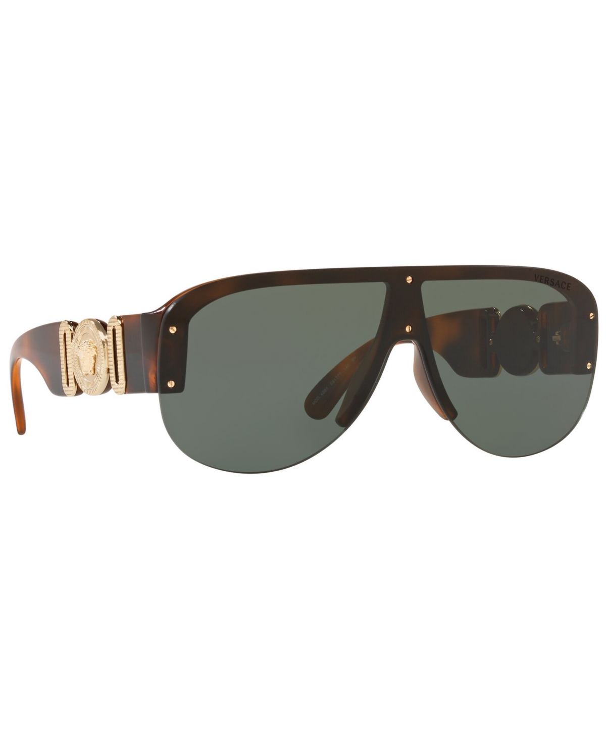 Shop Versace Men's Sunglasses, Ve4391 48 In Havana,dark Green