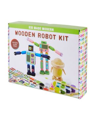 Kid Made Modern Wooden Robot Craft Kit