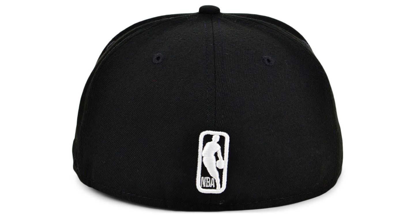 Мужская кепка New Era New York Knicks Black White 59FIFTY — фото 3