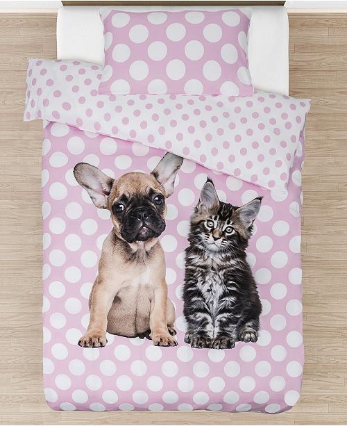 Tadpoles Best Buddies Furever Comforter With Removable Cover Toddler Size 3 Piece Bedding Set Reviews Comforters Fashion Bed Bath Macy S
