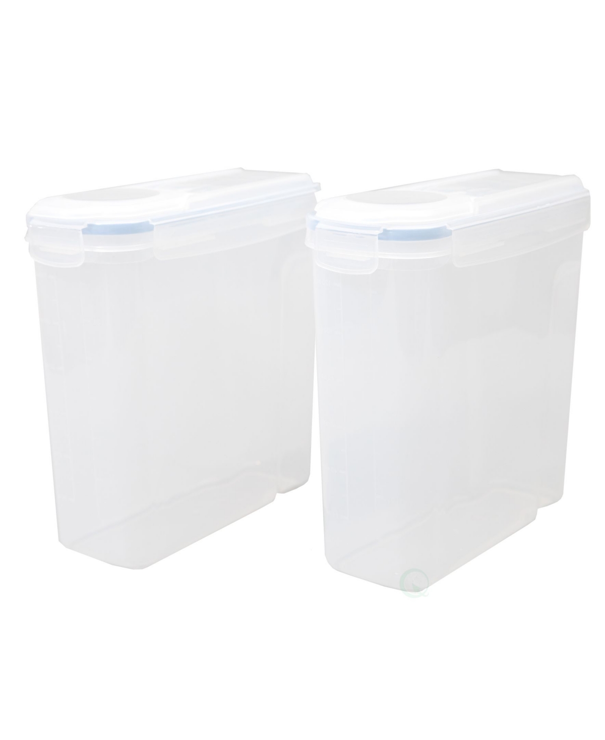 Vintiquewise Large Bpa-Free Plastic Food Cereal Containers, Airtight Spout Lid, Set of 2 - Natural