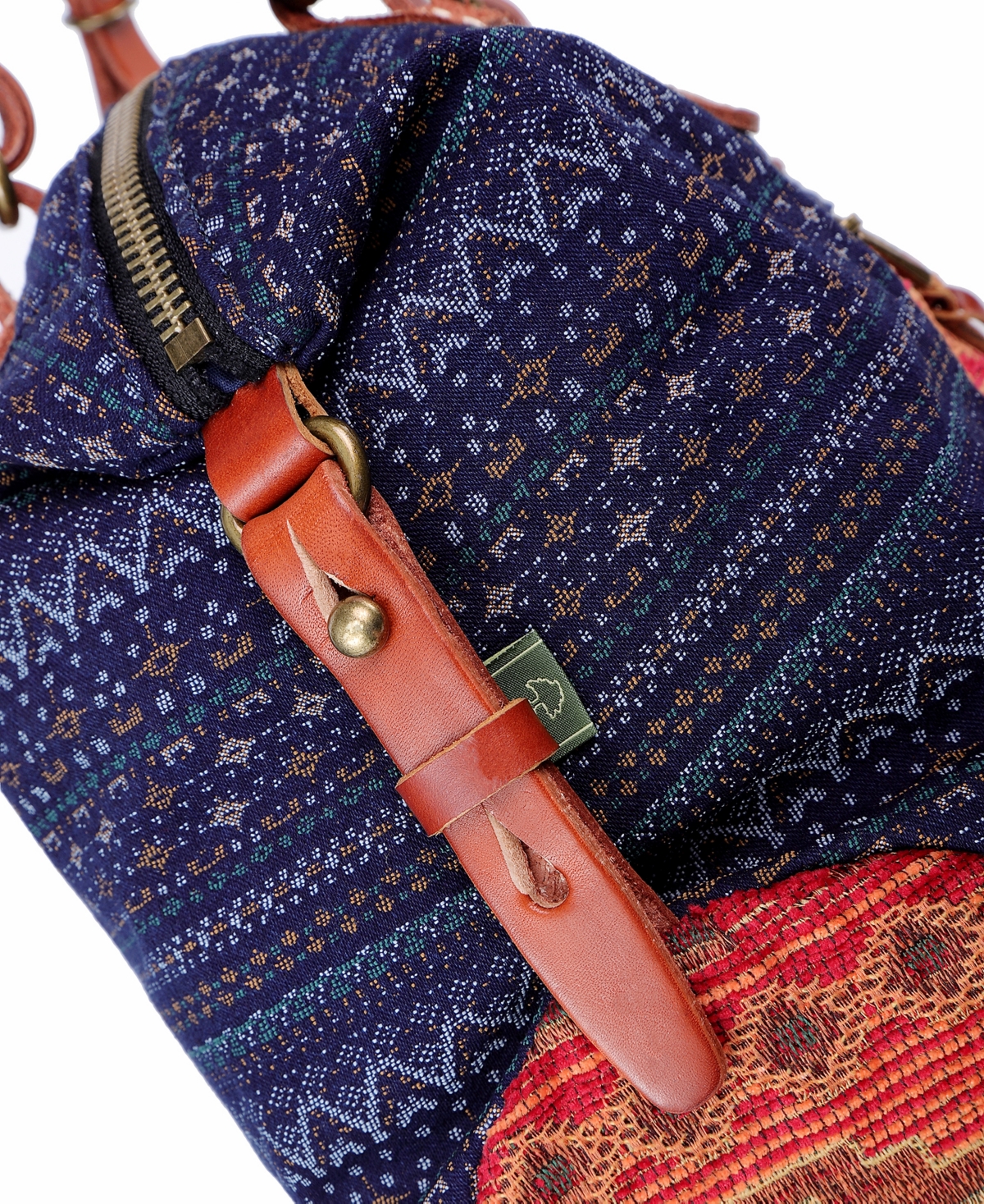 Tsd Brand Tribal Secret Canvas Tote Bag In Orange