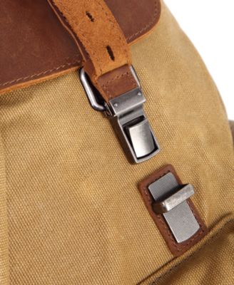 Stone Creek Waxed Canvas Backpack Handbag