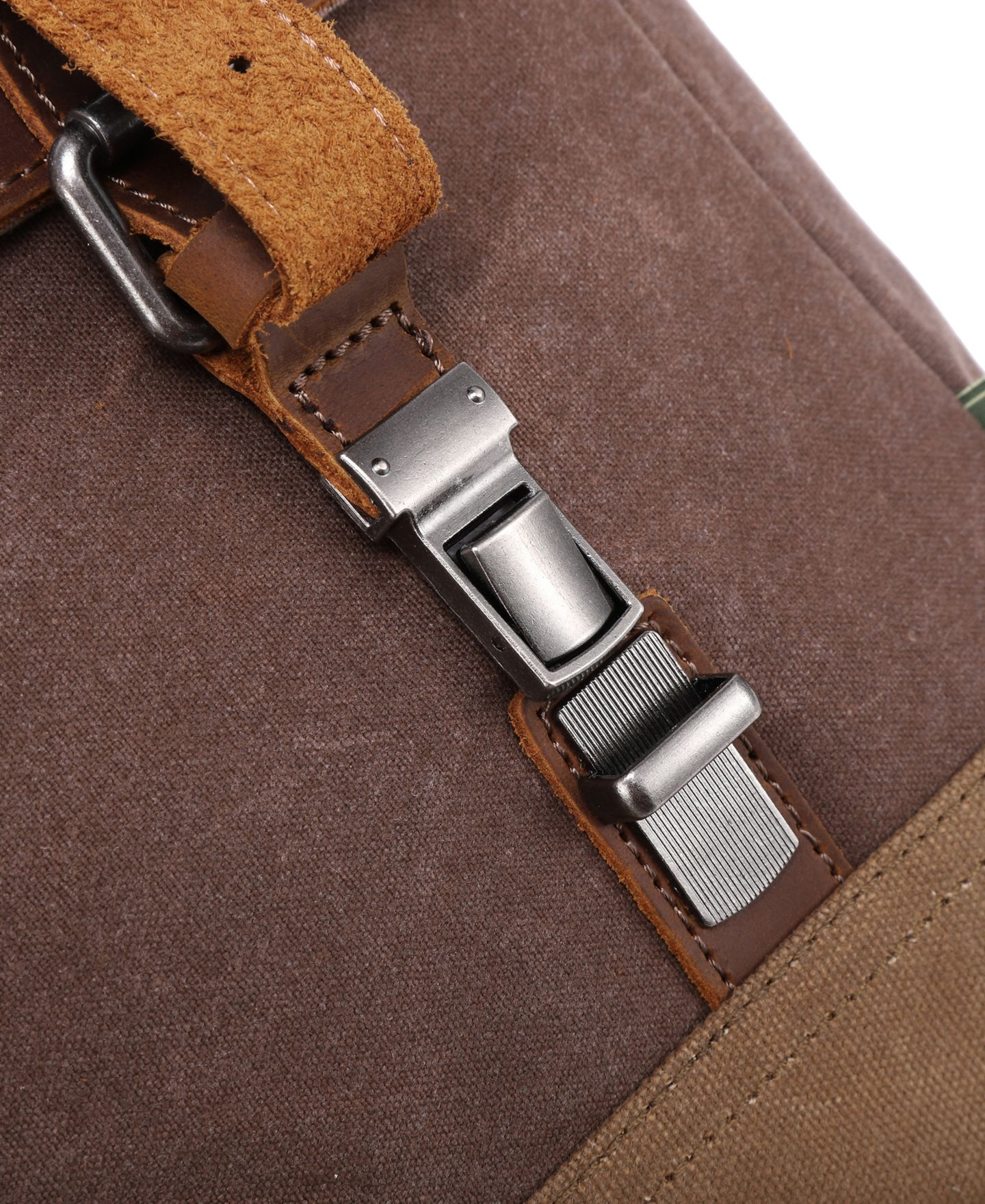 Женская сумка TSD BRAND Stone Creek Waxed Canvas Briefcase, цвет: Коричневый — фото 8