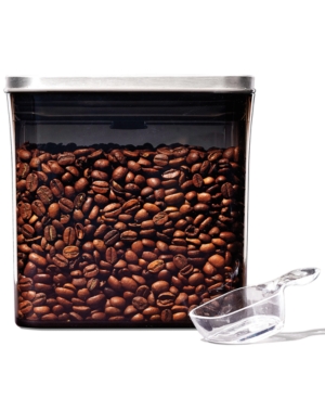 Oxo Steel Pop 1.7-qt. Coffee Storage Container With Scoop In Silver