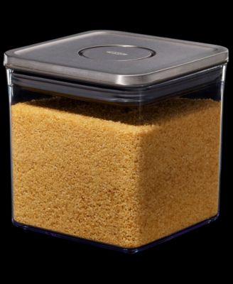 Steel POP Big Square Short 1.1-Qt. Food Storage Container