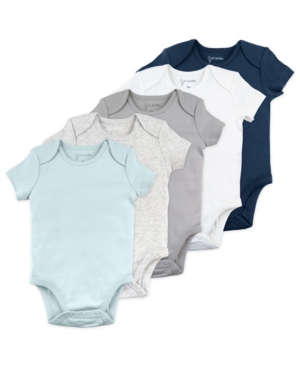 Mac & Moon Baby Boy or Girl 5-Pack Ss Bodysuit