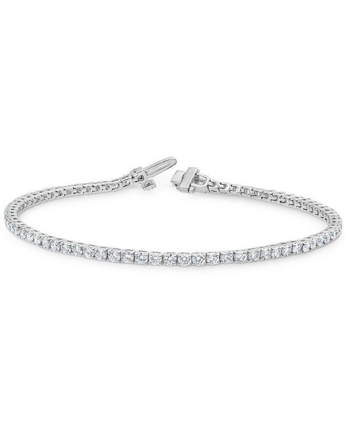 Macy's Diamond Tennis Bracelet (3 ct. t.w.) in 14K White Gold Macy's
