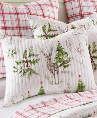 Sleigh Bells Quilted Sham, Standard