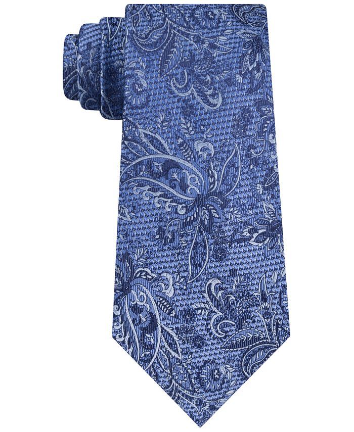 Michael Kors Men's Textural Luxe Paisley Tie - Macy's