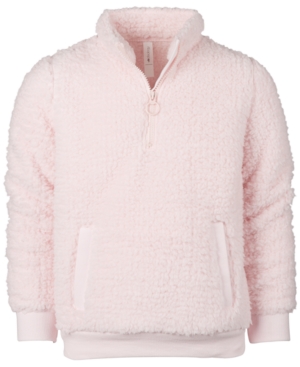 Ideology Little Girls Sherpa Quarter-Zip Jacket Created for Macy's