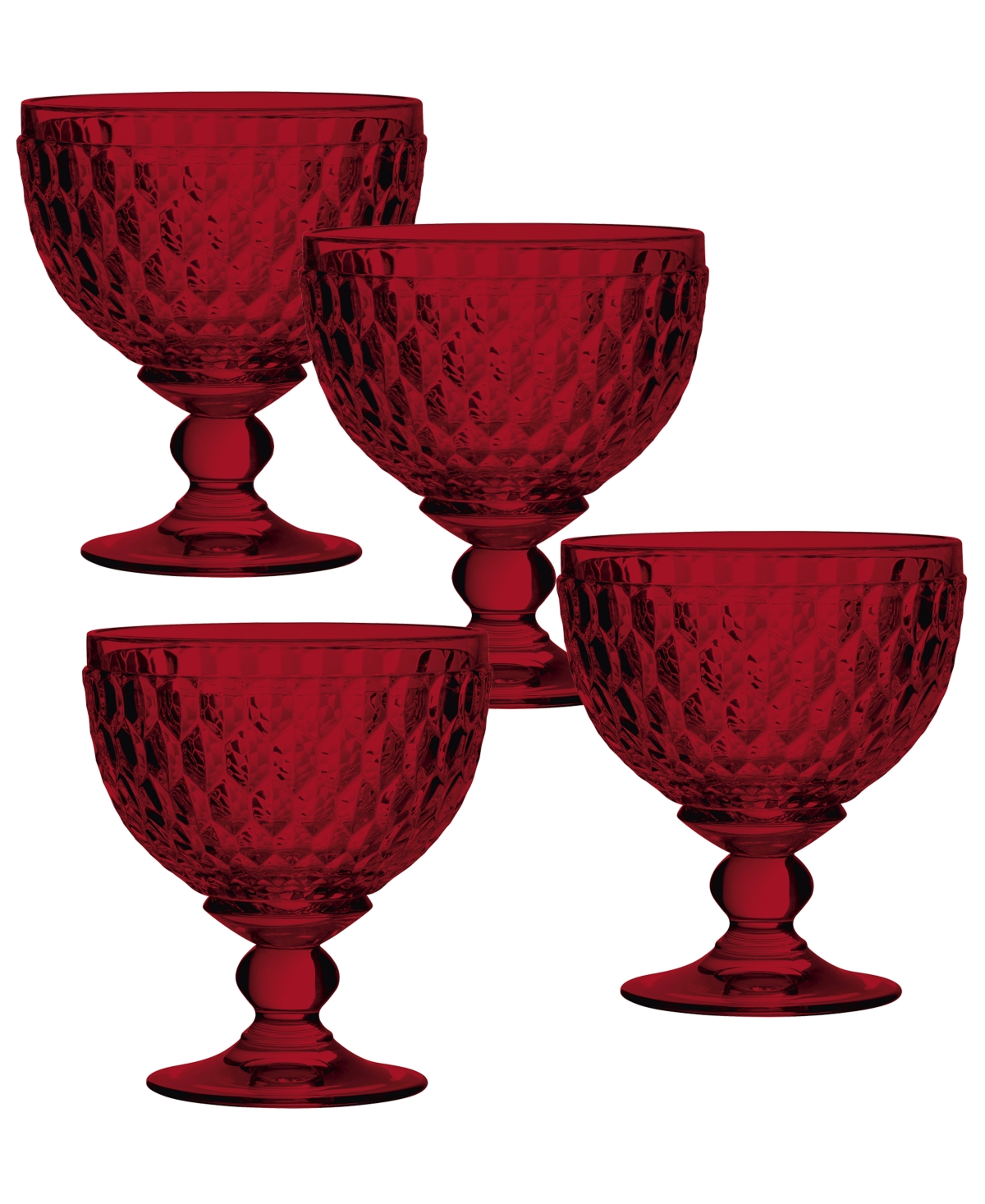 Shop Villeroy & Boch Boston Champagne / Dessert Bowl, Set Of 4 In Red