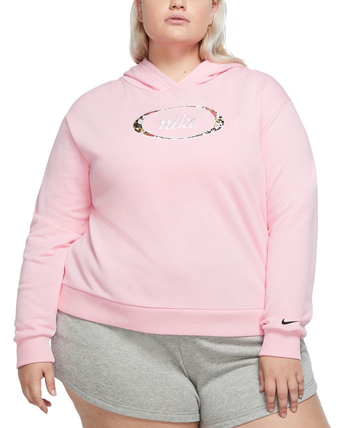 Nike Plus Size Active Sportswear Club Hooded Fleece Sweatshirt - Macy's