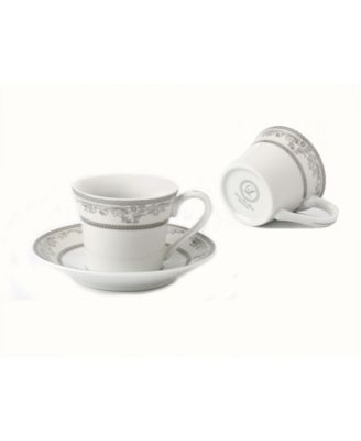 12 Piece 2oz Espresso Cup and Saucer Set, Service for 6