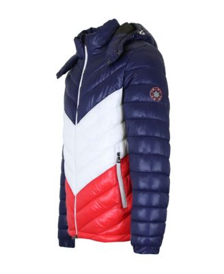 Men's Heavyweight Quilted Hooded Puffer Bubble Jacket