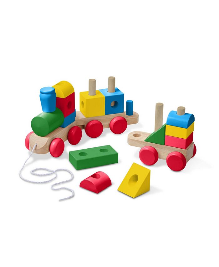 Melissa and Doug Wooden Jumbo Stacking Train Classic Macy's