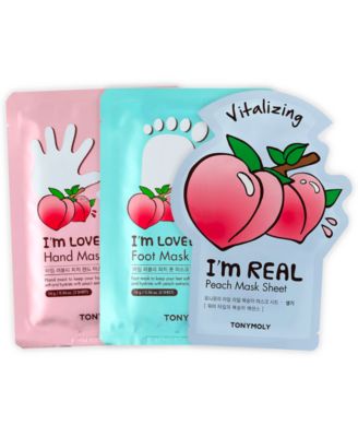 TONYMOLY - 3-Pc. I'm Peach Head To Toe Body Mask Set