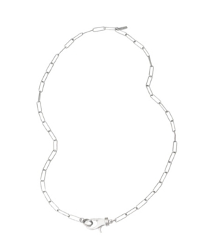 image of Adornia Lock Paper Clip Chain Necklace