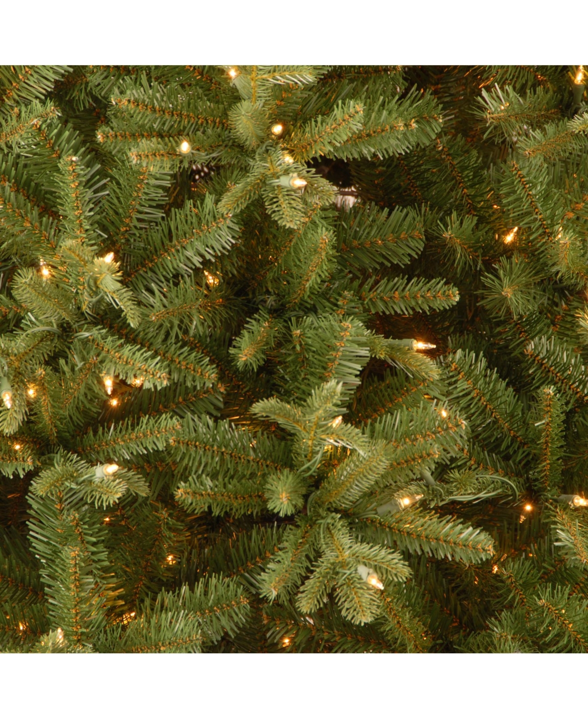National Tree Company 9' "Feel Real" Tiffany Fir Hinged Tree with 1050 Clear Lights