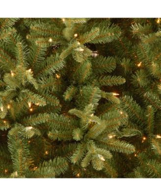 National Tree Company National Tree 7.5' "Feel Real" Tiffany Fir Slim Hinged Tree with 600 Clear Lights