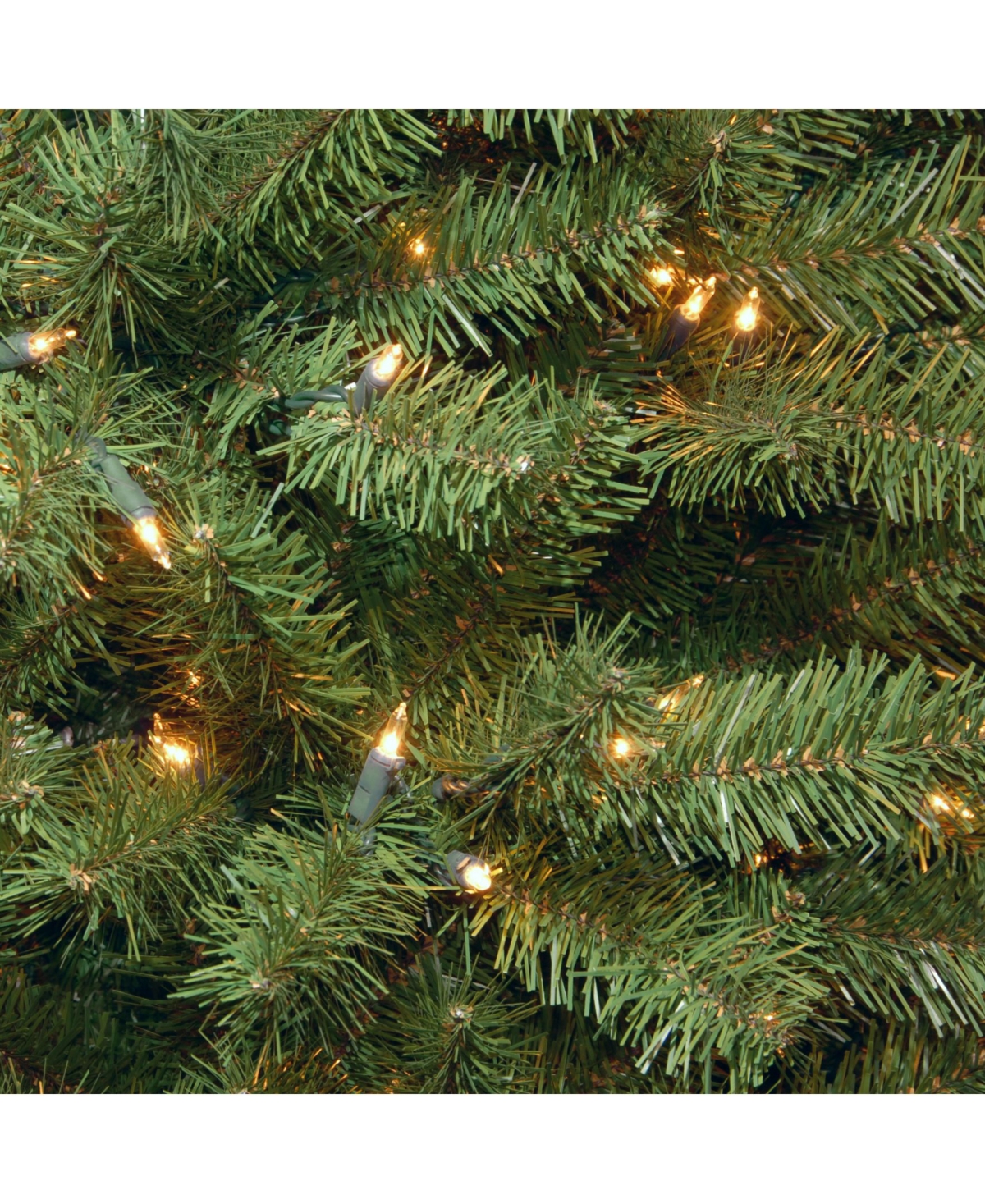 National Tree North Valley Spruce Pencil Slim Tree with Clear Lights
