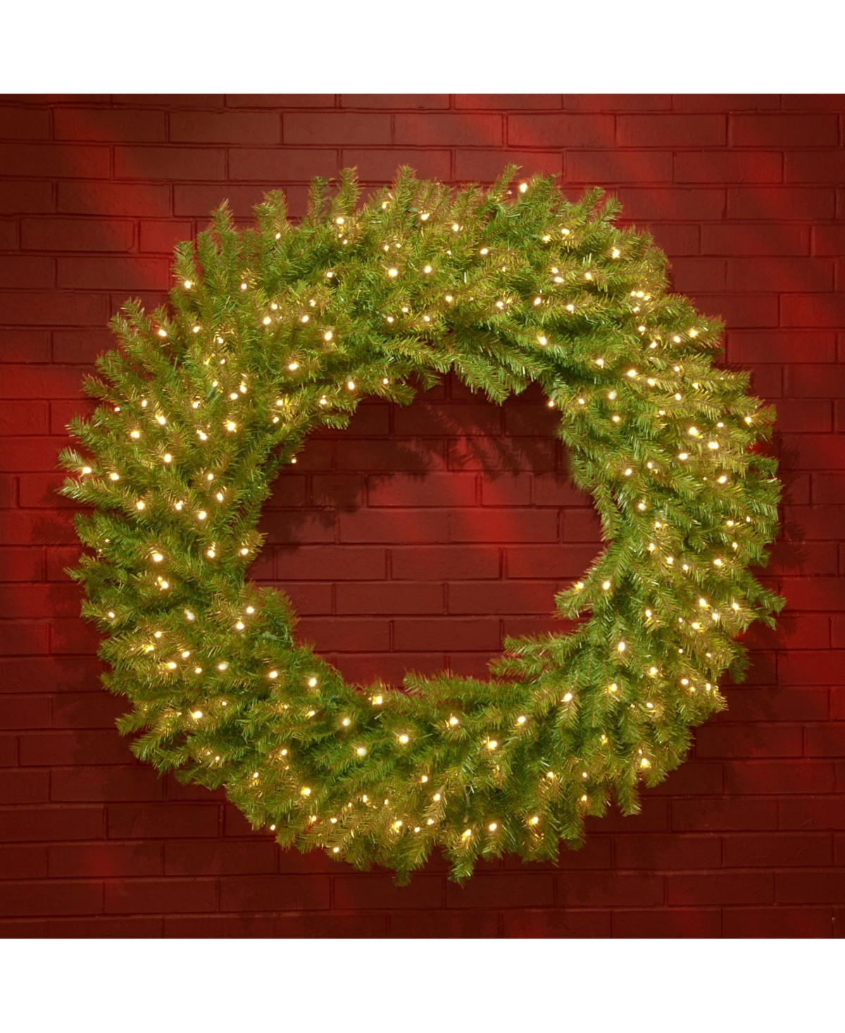 National Tree Company Norwood Fir Wreath with 300 Warm White Led Lights