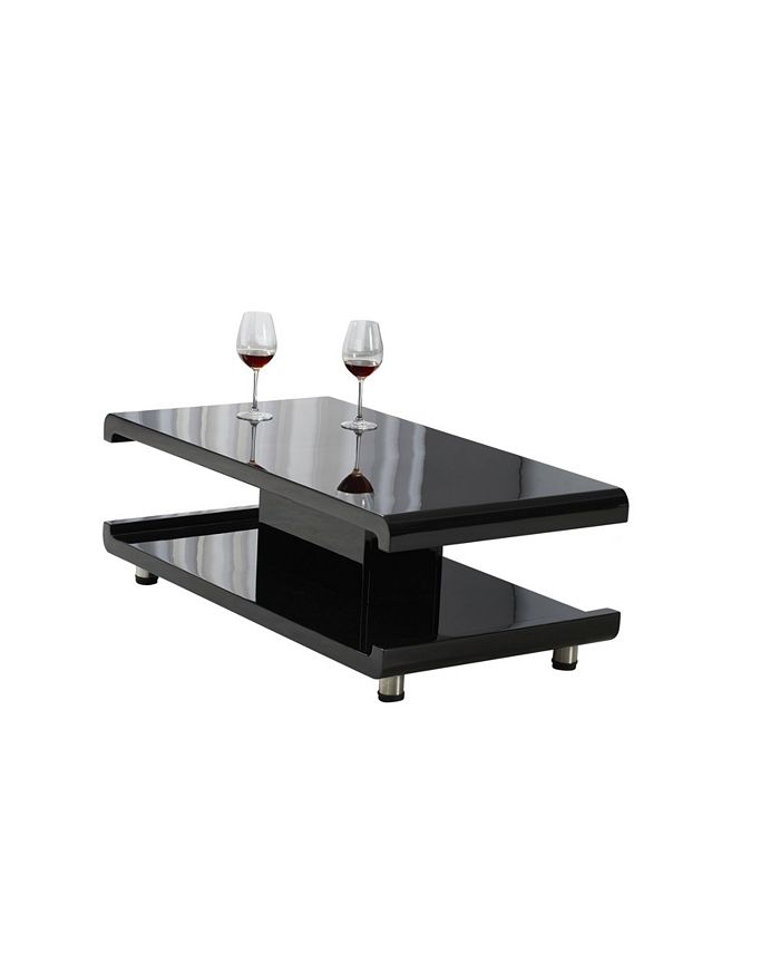 Artiva USA La Casa Modern Euro Coffee Table with Remote LED Light Macy's