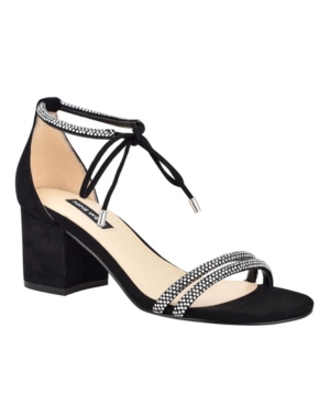 image of Nine West Keiko Women-s Ankle Tie Dress Sandals Women-s Shoes