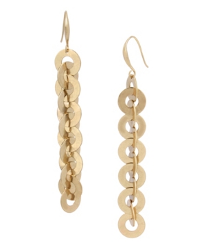image of Robert Lee Morris Soho Circle Link Linear Earrings