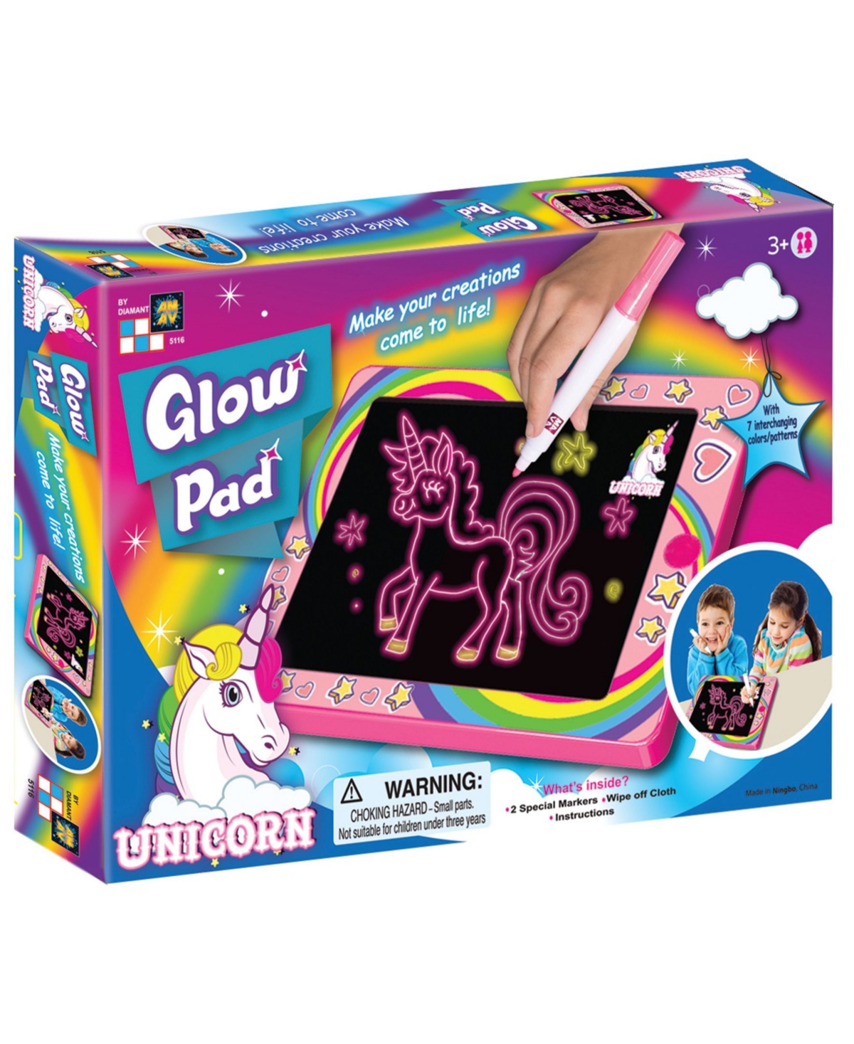 Shop Amav Toys Amav Unicorn Glow Pad In Multi