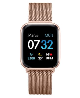 iTouch Air 3 Unisex Heart Rate Rose Gold Mesh Strap Smart Watch 40mm Macy s